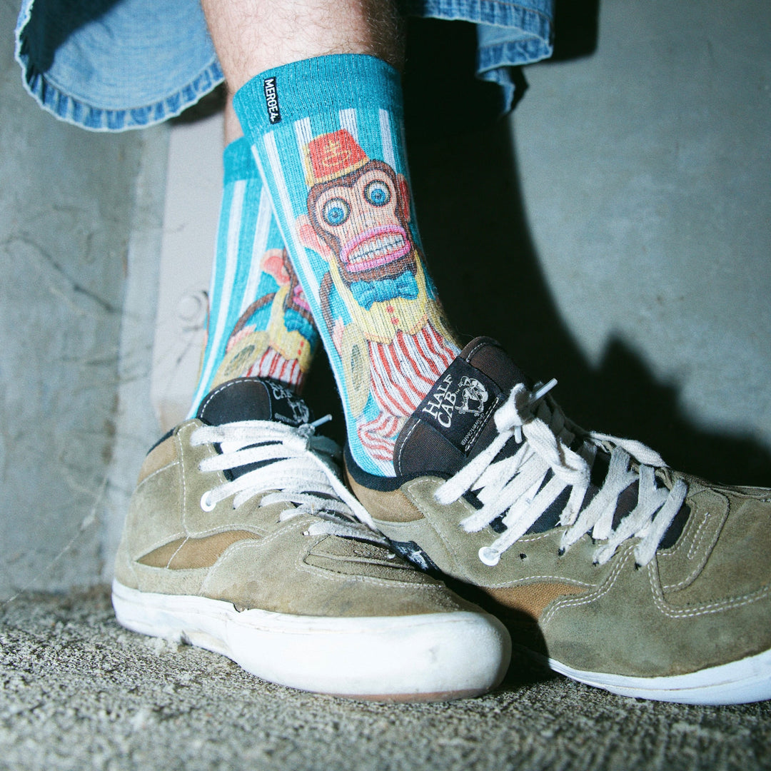 Dirk Hays Banging Monkeys | Unisex Crew Socks | MERGE4