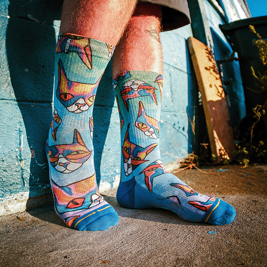 Disco Kitty | Unisex Ankle Socks | MERGE4