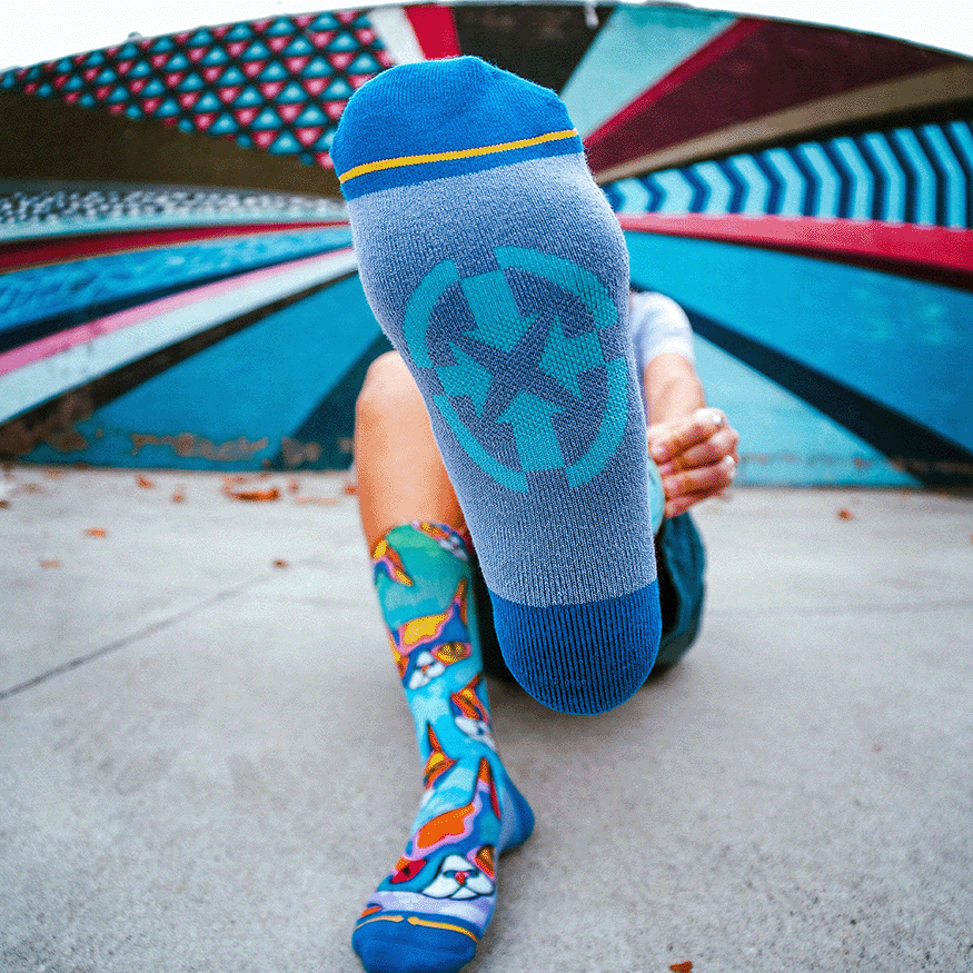 Dream Cat Go Round ジャンパースカート・ソックス セット Disco Kitty | Unisex Ankle Socks | MERGE4