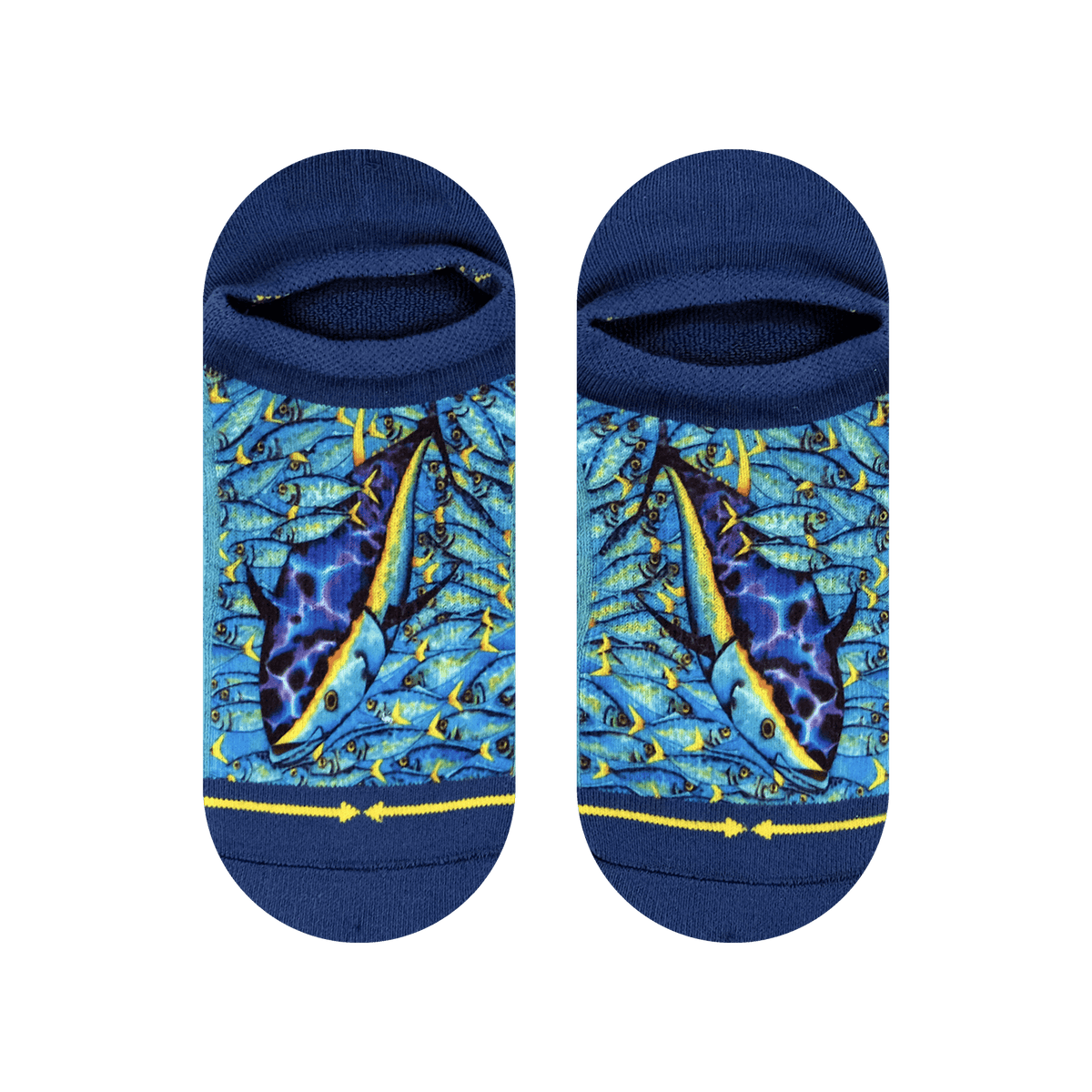 Tuna No Show Socks With Art by Daniel Jean-Baptiste