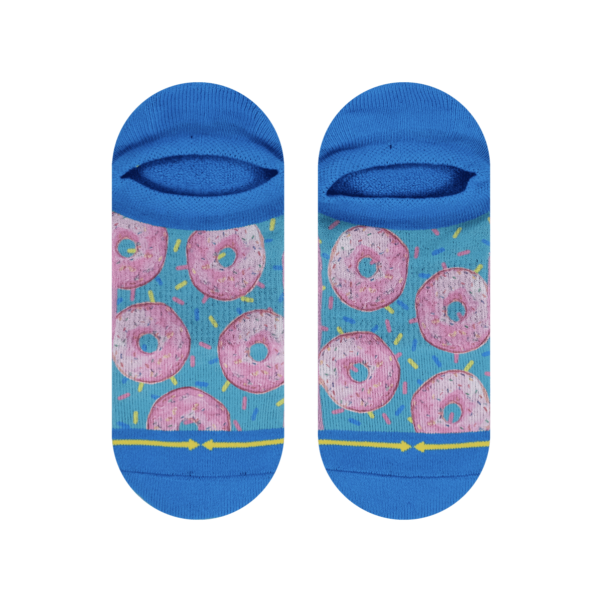 Donut Worry No Show Sock With Art By Hanna Minck