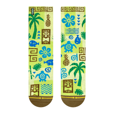 ahiahi, kakahiaka, Blue, yellow, Hawaiian, hawaii, pattern, print, turtles. palm trees