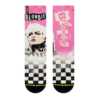 Blondie band, blondie music, Debbie harry, 70s Debbie harry, atomic blondie, blondie debbie harry, pink, black, music, band, stripes, checker pattern, songs, famous, artists, blondy, 