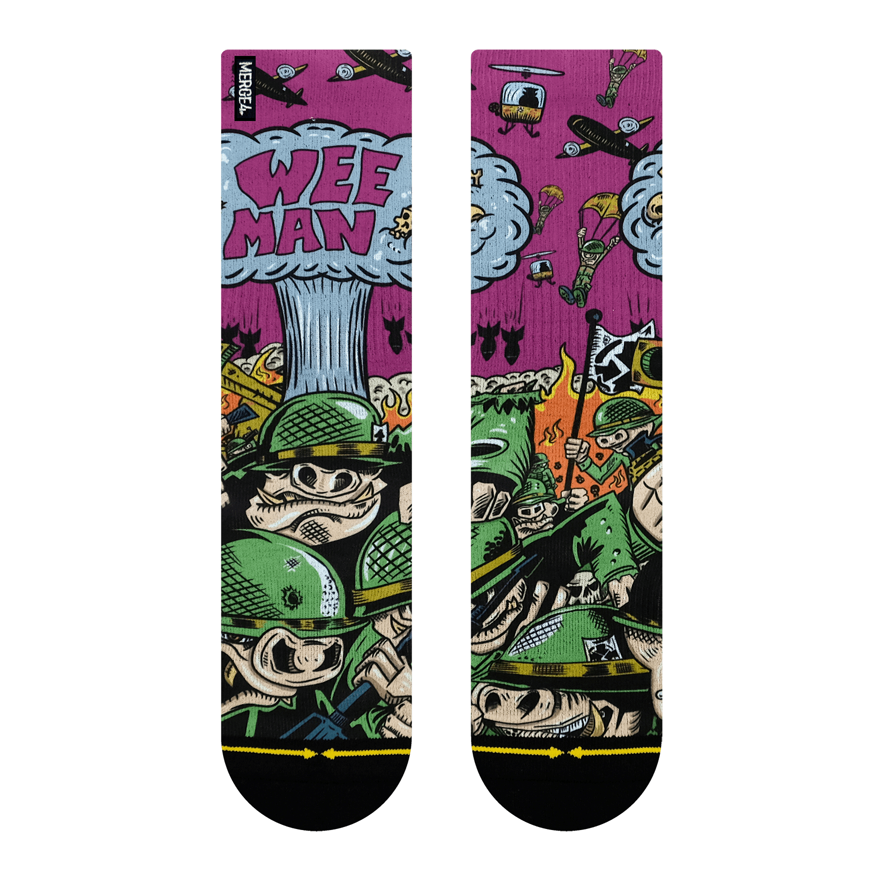 Weeman War Pigs | Unisex Crew Socks | MERGE4