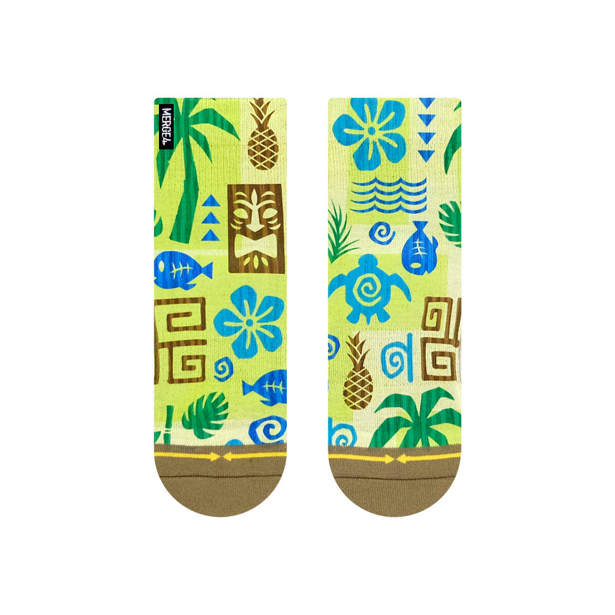 MERGE4 Aloha Kakahiaka | Unisex Quarter Crew Socks | MERGE4