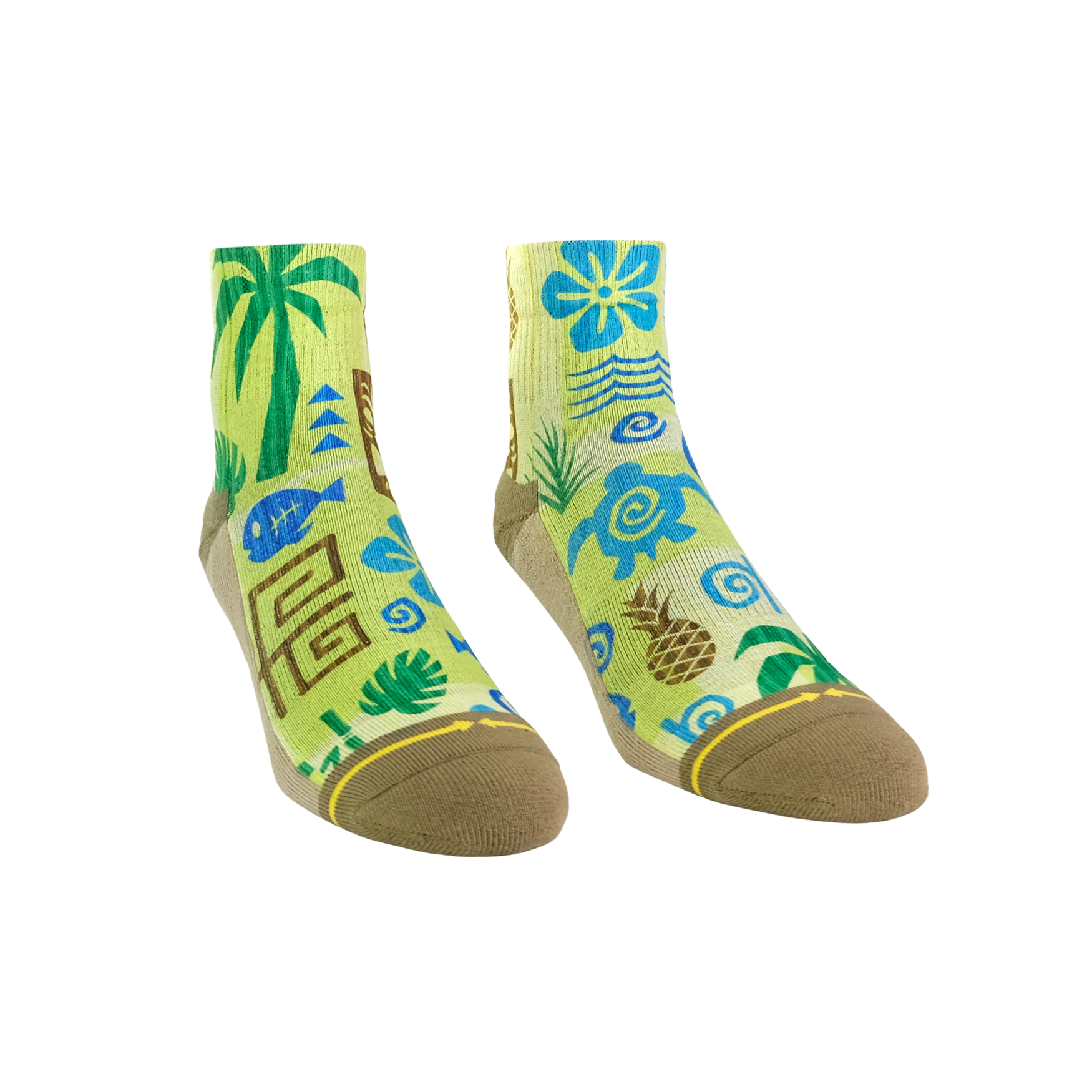MERGE4 Aloha Kakahiaka | Unisex Quarter Crew Socks | MERGE4