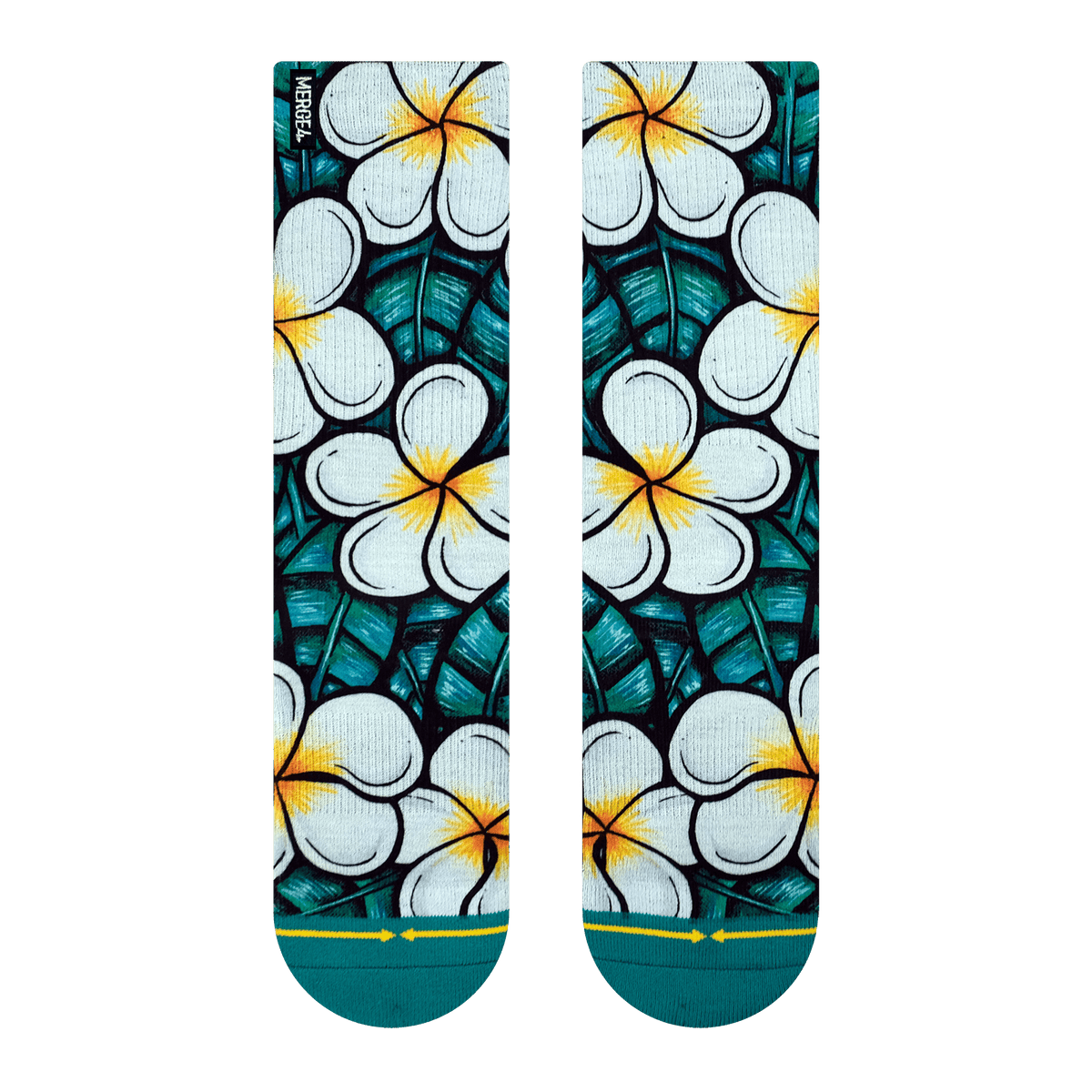 Flowers Crew Socks Art By Kaia Myall