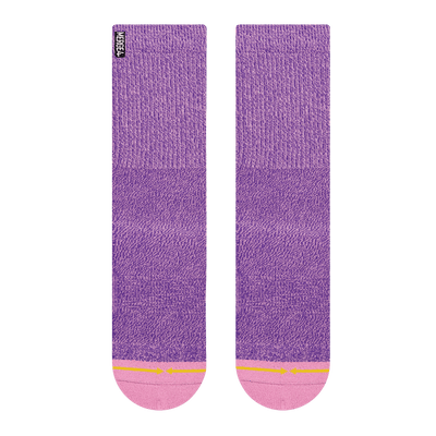 heather, violet, essentials collection, purple sock, knitted style,