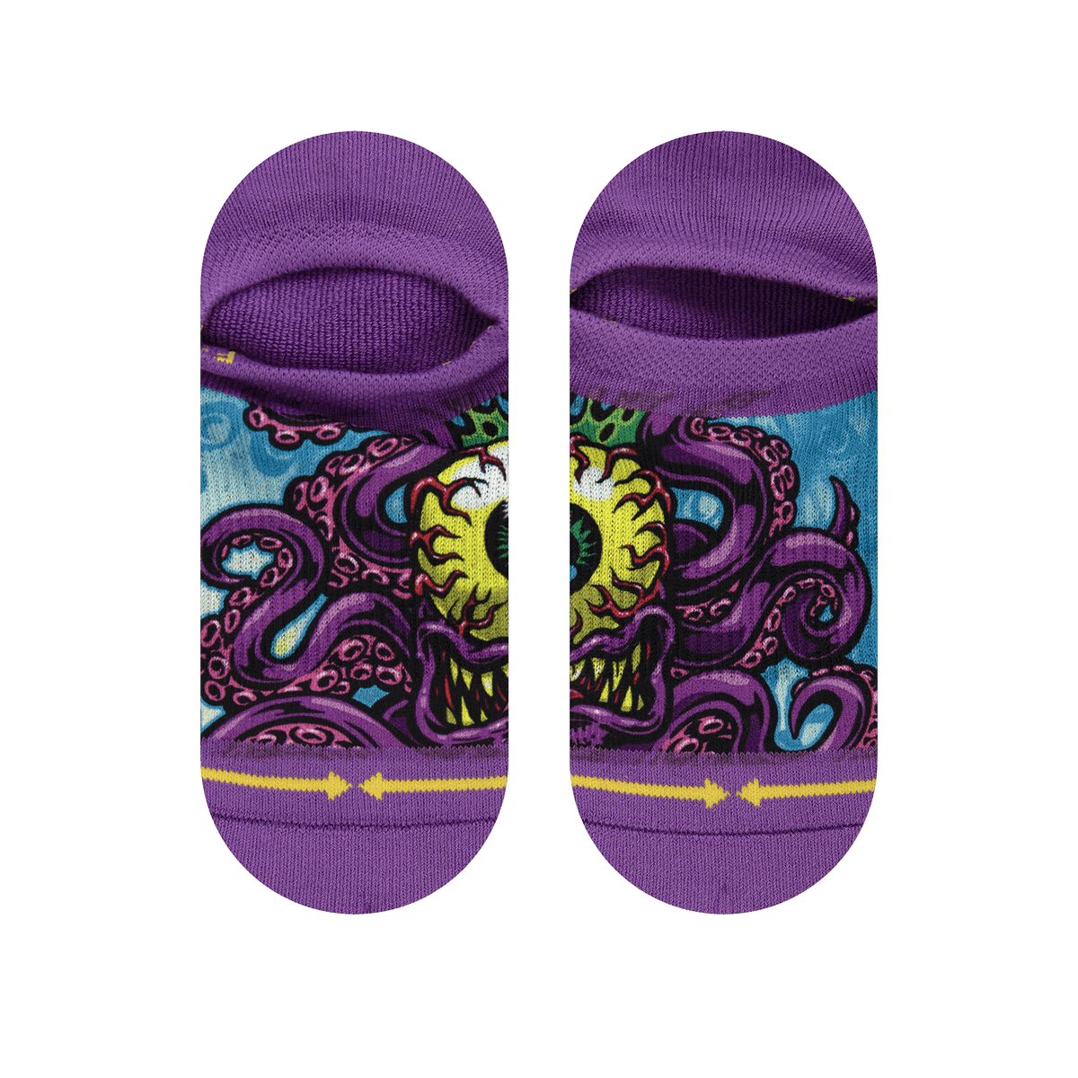 Cycloptopus No Show Sock With Art By Jimbo Phillips