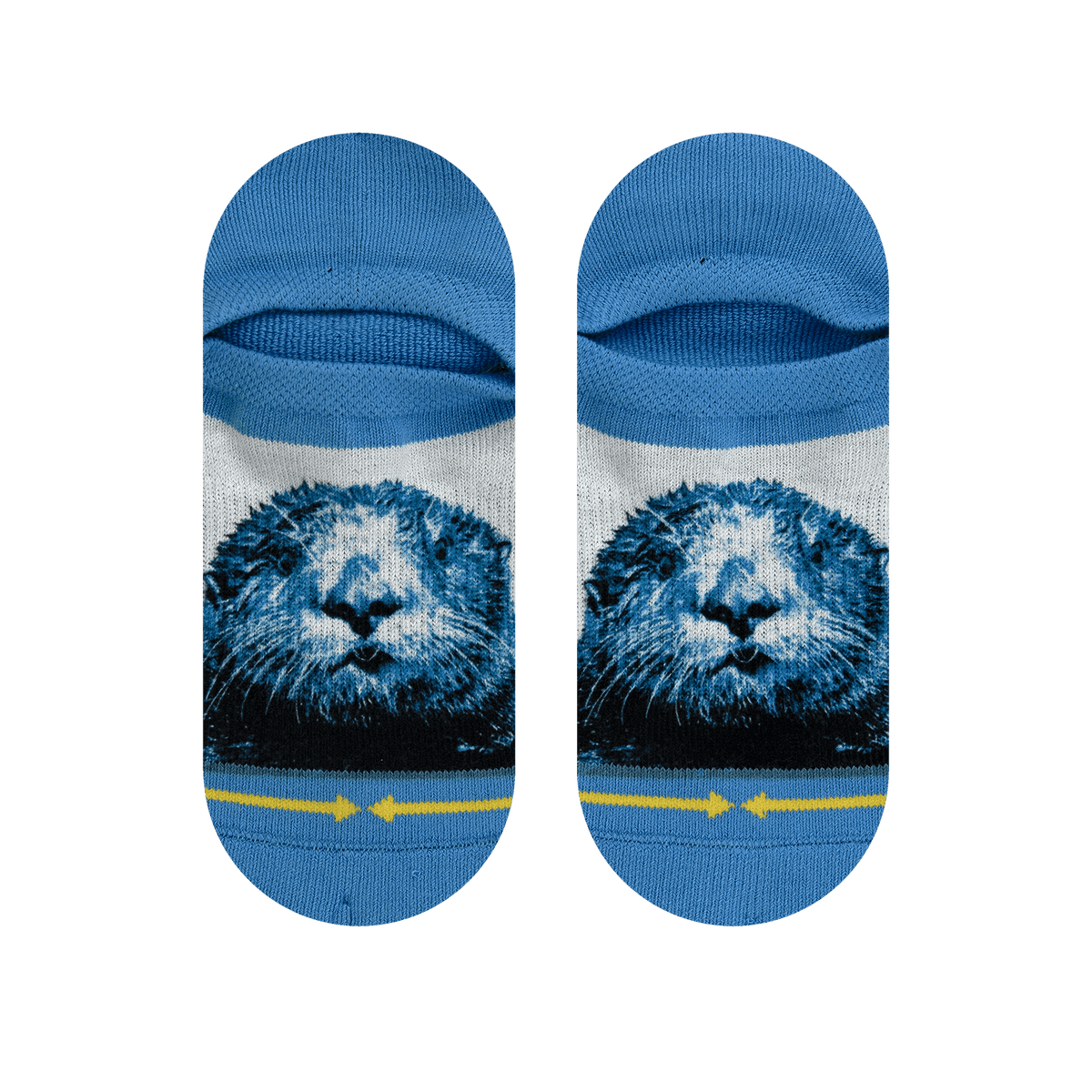 Otter No Show Socks With Art By Dave Nelson
